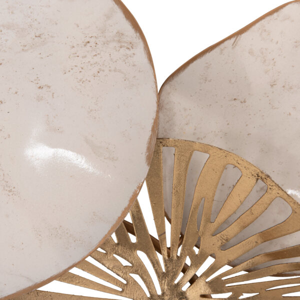 ΜΕΤΑΛΛΙΚΟ ΔΙΑΚΟΣΜΗΤΙΚΟ ΤΟΙΧΟΥ HM7177 ΧΡΥΣΟ ΛΕΥΚΟ 74,5x10x38Y εκ.