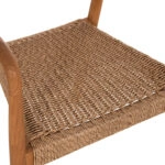 ΠΟΛΥΘΡΟΝΑ ΤΡΑΠΕΖΑΡΙΑΣ ROBBY HM18350 ΞΥΛΟ TEAK & ΣΧΟΙΝΙ VIRO ΦΥΣΙΚΟ 55x50x71Υεκ.