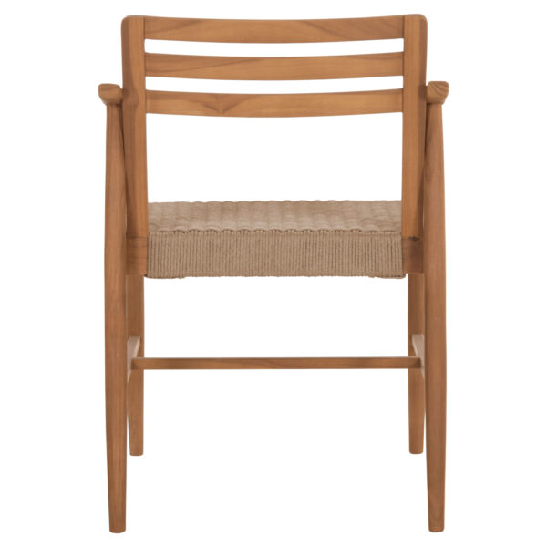 ΠΟΛΥΘΡΟΝΑ ΤΡΑΠΕΖΑΡΙΑΣ ROBIN HM18351 ΞΥΛΟ TEAK & ΣΧΟΙΝΙ VIRO ΦΥΣΙΚΟ 53,5x60x78Υεκ