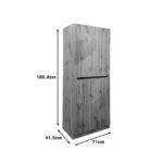 Παπουτσοθήκη-ντουλάπι Kebell σε oak απόχρωση 71x41.5x180.4εκ