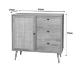 Μπουφές Oslo  σε sonoma απόχρωση 85x39x79εκ