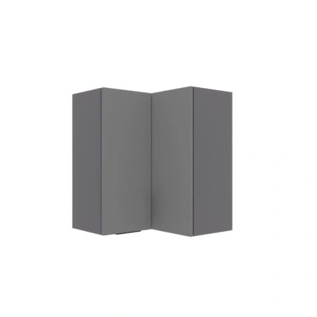 Craft Πάνω Ντουλάπι Γωνιακό Γραφίτης 60-60x30x72cm