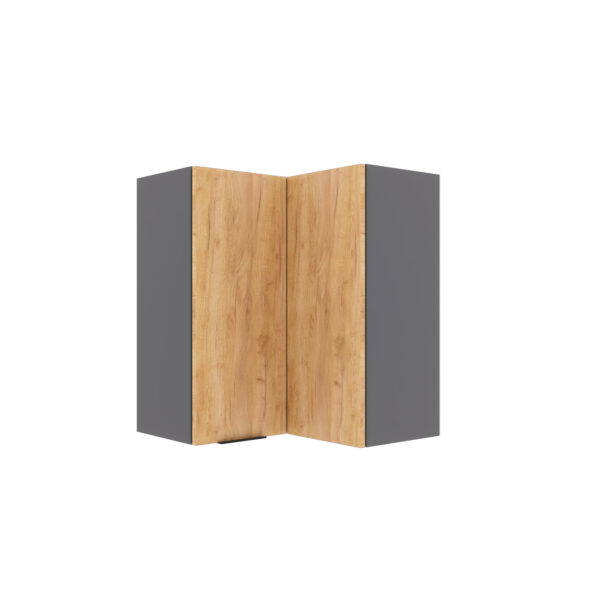 Craft Πάνω Ντουλάπι Γωνιακό Χρυσό Δρυς 60-60x30x72cm