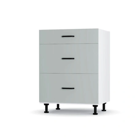 Modest Κάτω Ντουλάπι Συρταριέρα Γκρι  60x48x82εκ
