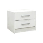 Σετ Κρεβατοκάμαρας Olympus White με Κρεβάτι 140x200εκ Σετ 3τεμ
