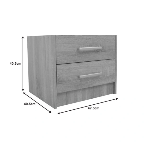 Σετ Κρεβατοκάμαρας Olympus Sonoma με Κρεβάτι 100x200εκ Σετ 2τεμ