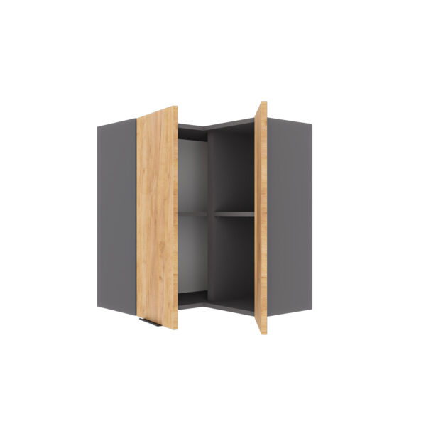 Craft Πάνω Ντουλάπι Γωνιακό Χρυσό Δρυς 60-60x30x72cm