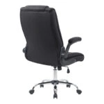 Καρέκλα γραφείου διευθυντη Kesla  PES μαύρo 65x65x113-121εκ