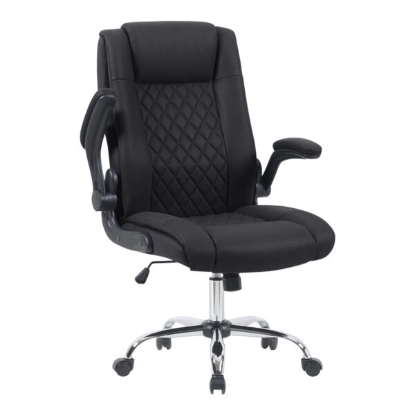 Καρέκλα γραφείου διευθυντη Kesla  PES μαύρo 65x65x113-121εκ