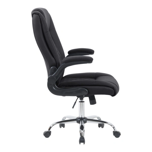 Καρέκλα γραφείου διευθυντη Kesla  PES μαύρo 65x65x113-121εκ