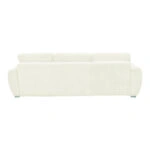 Γωνιακός αναστρέψιμος καναπές-κρεβάτι Vivad  ύφασμα σε μπεζ απόχρωση 275x164x91εκ