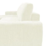 Γωνιακός αναστρέψιμος καναπές-κρεβάτι Vivad  ύφασμα σε μπεζ απόχρωση 275x164x91εκ