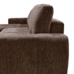 Γωνιακός αναστρέψιμος καναπές-κρεβάτι Vivad  ύφασμα σε απόχρωση σκούρο καφέ 275x164x91εκ