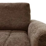 Γωνιακός αναστρέψιμος καναπές-κρεβάτι Vivad  ύφασμα σε απόχρωση σκούρο καφέ 275x164x91εκ