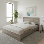 Κρεβάτι Athos  σε sonoma απόχρωση 140x200εκ