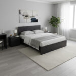 Κρεβάτι Athos σε wenge απόχρωση 160x200εκ