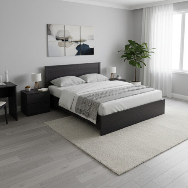 Κρεβάτι Athos σε wenge απόχρωση 160x200εκ