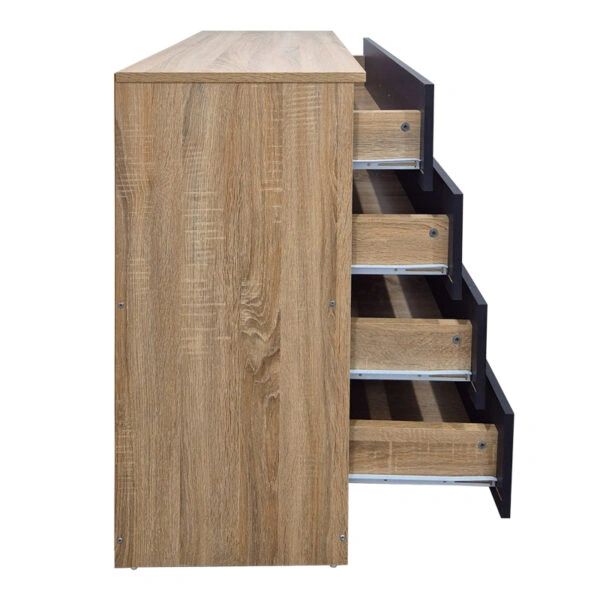 Συρταριέρα Athos  σε sonoma-ανθρακί απόχρωση 80x40x79εκ