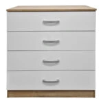 Συρταριέρα Athos  σε sonoma-λευκή απόχρωση 80x40x79εκ