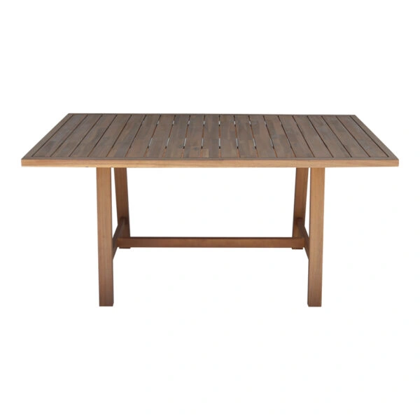 Τραπέζι Malibu  μασίφ ξύλο ακακίας σε φυσική απόχρωση 180x90x75εκ