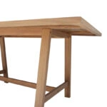 Τραπέζι Malibu  μασίφ ξύλο ακακίας σε φυσική απόχρωση 180x90x75εκ