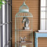 Artekko Ραφιέρα Κλουβί με 3 Ξύλινα MDF Ράφια και Μεταλλικό Σκελετό (66x61x169)