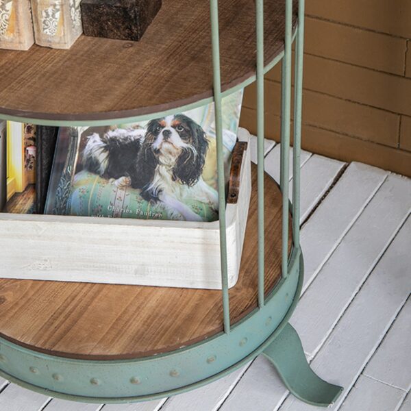 Artekko Ραφιέρα Κλουβί με 3 Ξύλινα MDF Ράφια και Μεταλλικό Σκελετό (66x61x169)