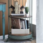 Artekko Ραφιέρα Κλουβί με 3 Ξύλινα MDF Ράφια και Μεταλλικό Σκελετό (66x61x169)