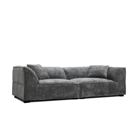 RULER ΚΑΝΑΠΕΣ 3ΘΕΣΙΟΣ ΓΚΡΙ 243x101x69cm