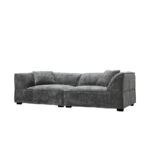 RULER ΚΑΝΑΠΕΣ 3ΘΕΣΙΟΣ ΓΚΡΙ 243x102x68cm