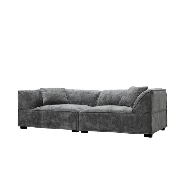 RULER ΚΑΝΑΠΕΣ 3ΘΕΣΙΟΣ ΓΚΡΙ 243x102x68cm