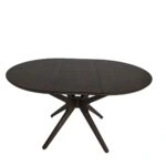 Artekko Mutfak Καφέ MDF Επεκτεινόμενη Τραπεζαρία (110+40x110x78)cm