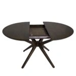 Artekko Mutfak Καφέ MDF Επεκτεινόμενη Τραπεζαρία (110+40x110x78)cm
