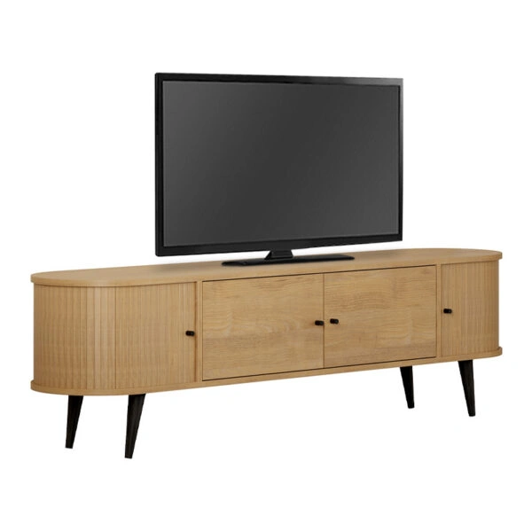 Έπιπλο τηλεόρασης Gentle χρώμα sapphire oak 180x40x52εκ.
