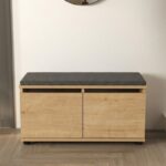 Παπουτσοθήκη Twain Megapap 8 ζευγών χρώμα sapphire oak 80x35x42εκ.