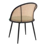 Σετ τραπεζαρία 5τμχ Rubes - Jacob Megapap χρώμα φυσικό οξιάς - κυπαρισσί Ø100x78εκ.