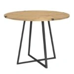 Σετ τραπεζαρία 5τμχ Rubes - Jacob Megapap χρώμα φυσικό οξιάς - κυπαρισσί Ø100x78εκ.