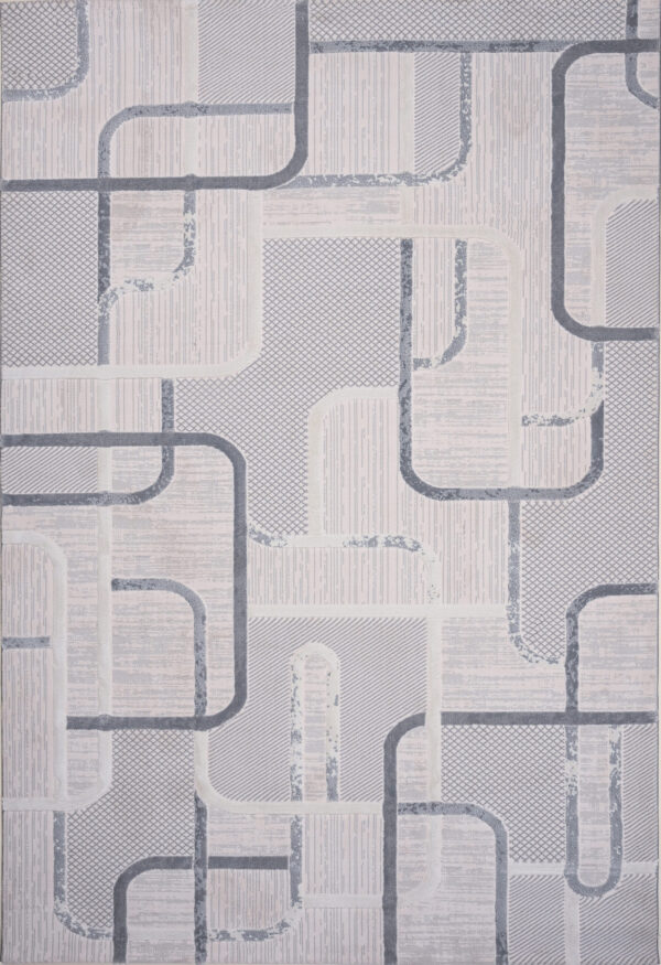 ΧΑΛΙ OSLO 5385/SF 456 IVORY-LIGHT GREY - 200cm x 290cm