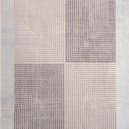 ΧΑΛΙ VELVET MODERN 8278/Beige White - ΣΕΤ ΚΡΕΒΑΤΟΚΑΜΑΡΑΣ