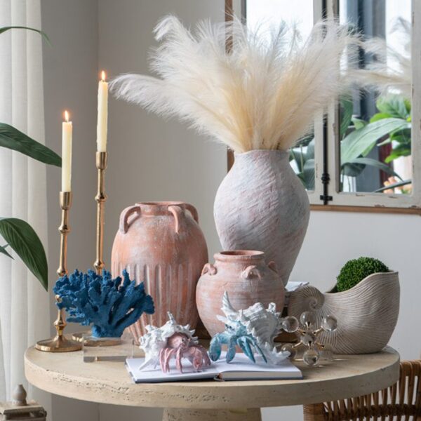 Artekko Candia Βάζο από Τερακότα (26x26x38)cm