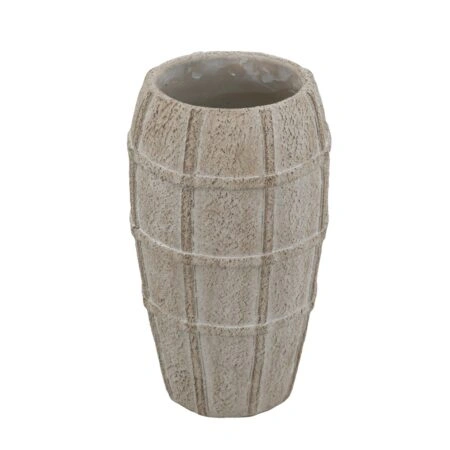 Artekko Cement Μπεζ Τσιμεντένιο Βάζο (18x18x30.5)cm