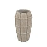 Artekko Cement Μπεζ Τσιμεντένιο Βάζο (13x13x23.5)cm