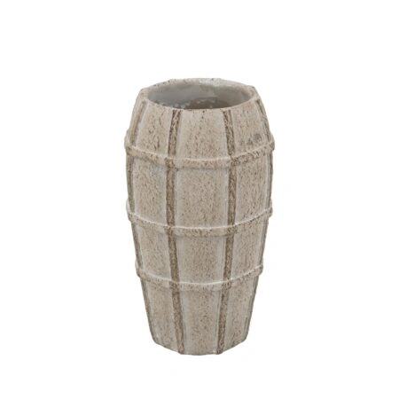 Artekko Cement Μπεζ Τσιμεντένιο Βάζο (13x13x23.5)cm