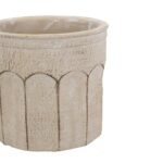 Artekko Cement Μπεζ Τσιμεντένια Κασπώ (19x19x18)cm 2pcs