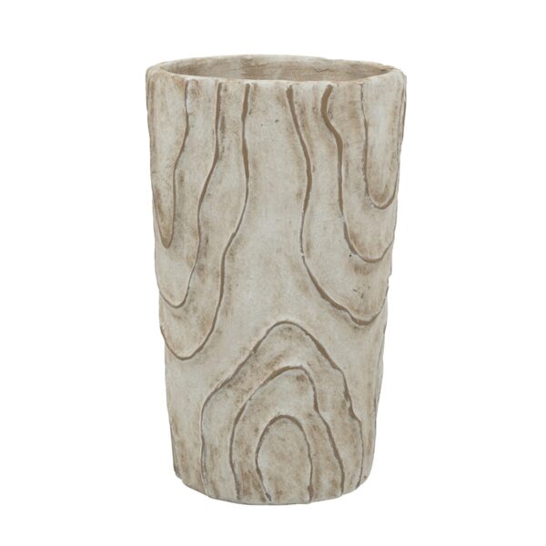 Artekko Cement Μπεζ Τσιμεντένιο Βάζο (18.5x18.5x29.5)cm