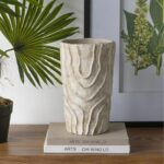 Artekko Cement Μπεζ Τσιμεντένιο Βάζο (18.5x18.5x29.5)cm