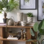 Artekko Cement Μπεζ Τσιμεντένιο Βάζο (18.5x18.5x29.5)cm