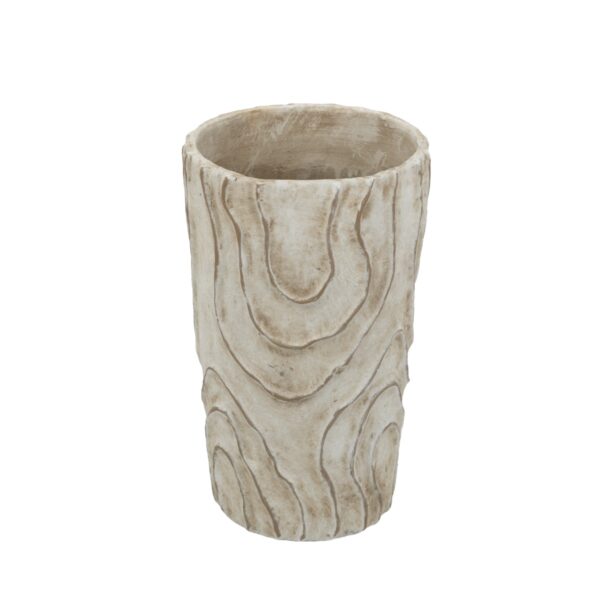Artekko Cement Μπεζ Τσιμεντένιο Βάζο (18.5x18.5x29.5)cm
