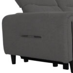 ΓΩΝΙΑΚΟΣ ΚΑΝΑΠΕΣ ΜΕ RECLINE ORACLE HM3290.01 ΓΚΡΙ ΥΦΑΣΜΑ 293x293x98Υεκ.