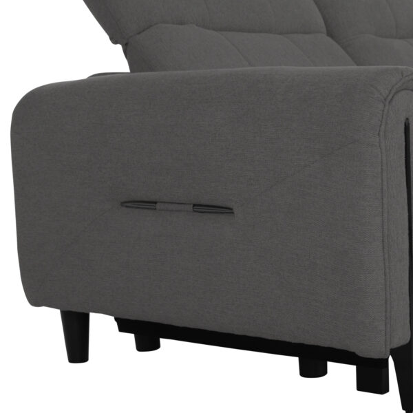 ΓΩΝΙΑΚΟΣ ΚΑΝΑΠΕΣ ΜΕ RECLINE ORACLE HM3290.01 ΓΚΡΙ ΥΦΑΣΜΑ 293x293x98Υεκ.